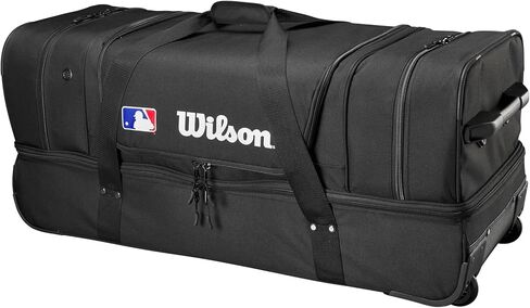 WILSON Umpire V2 Wheeled Equipment Bag - Black in Kuwait