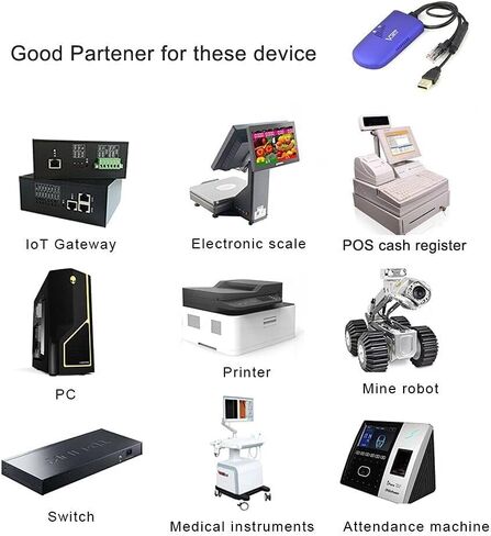 VONETS Mini Industrial WiFi Bridge Ethernet/Repeater/WiFi to Wired/WiFi Hotspot Extender Signal Booster 2.4GHz 300Mbps for IP Printer,DVR VAP11G-300 with 5V/2A USB Wall Charger Adapter in Kuwait