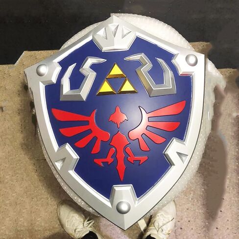 2024 Link Real Hylian Shield Metal Zalde Link Master Shield كامل الحجم زي الدعائم الأزرق in Kuwait