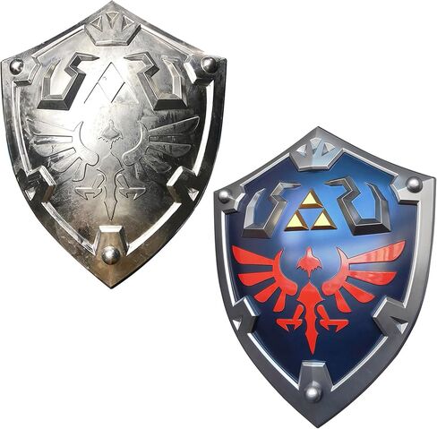 2024 Link Real Hylian Shield Metal Zalde Link Master Shield كامل الحجم زي الدعائم الأزرق in Kuwait