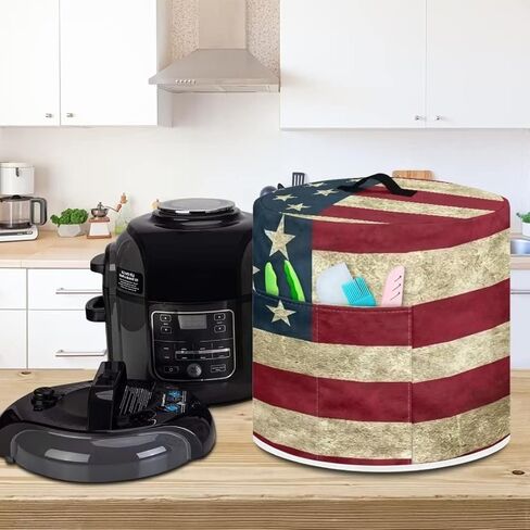 GLENLCWE Dust Cover Bee Kitchen Appliance Cover for 3quart Pressure Cooker,Waterproof Protective Cover with Pockets and Handle,Dust-proof and Stain-resistant in Saudi Arabia