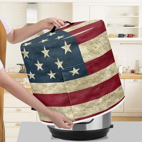 GLENLCWE Dust Cover Bee Kitchen Appliance Cover for 3quart Pressure Cooker,Waterproof Protective Cover with Pockets and Handle,Dust-proof and Stain-resistant in Saudi Arabia