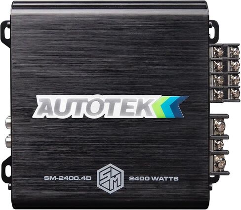 Autotek Street Machine SM-2400.4D 2400 Watt Four Channel Car Audio Amplifier - High Output, Class D, 2, 4, Mono Bridged at 4 Ohm Stable, Low Level Input, Mosfet Power Supply in Saudi Arabia