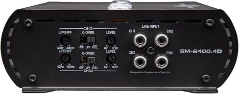 Autotek Street Machine SM-2400.4D 2400 Watt Four Channel Car Audio Amplifier - High Output, Class D, 2, 4, Mono Bridged at 4 Ohm Stable, Low Level Input, Mosfet Power Supply in Saudi Arabia