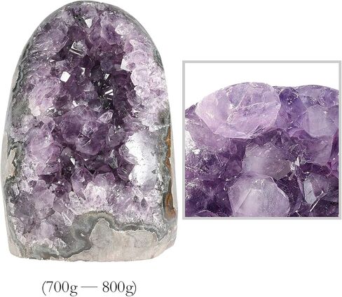 TUMBEELLUWA 100-150g Natural Amethyst Crystal Cluster Gemstone Specimen for Home Decoration Raw Druzy Geode Quartz Stone Figurine for Reiki Healing Meditation, 1.2"-2.3" in Saudi Arabia