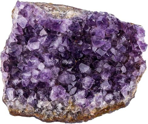 TUMBEELLUWA 100-150g Natural Amethyst Crystal Cluster Gemstone Specimen for Home Decoration Raw Druzy Geode Quartz Stone Figurine for Reiki Healing Meditation, 1.2"-2.3" in Saudi Arabia