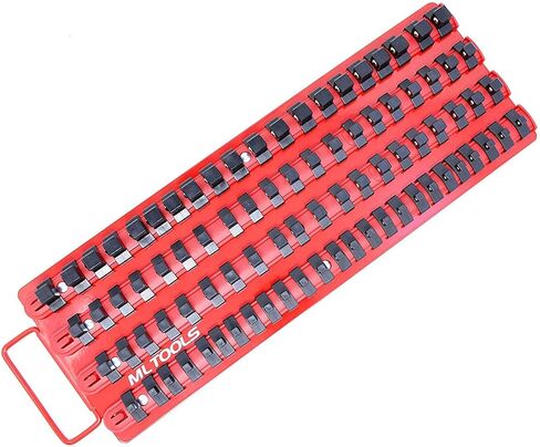 Socket Organizer | 2 Pack | Holds 170 Sockets | Ball Bearing Clips | Metal Socket Organizer Tray | T-8316 x 2… in Kuwait