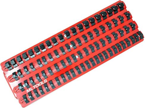 Socket Organizer | 2 Pack | Holds 170 Sockets | Ball Bearing Clips | Metal Socket Organizer Tray | T-8316 x 2… in Kuwait