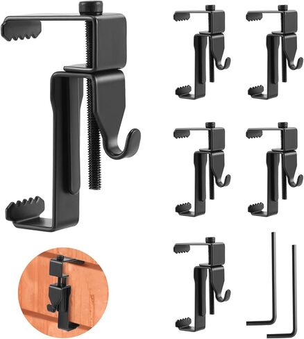 Yizhet 6 PCS Brick Hook Clips, Stainless Steel Brick Wall Clips Heavy Duty Adjustable, Brick Hangers No Drill for Hanging Pictures, Flower Basket, Outdoor Decor in Saudi Arabia