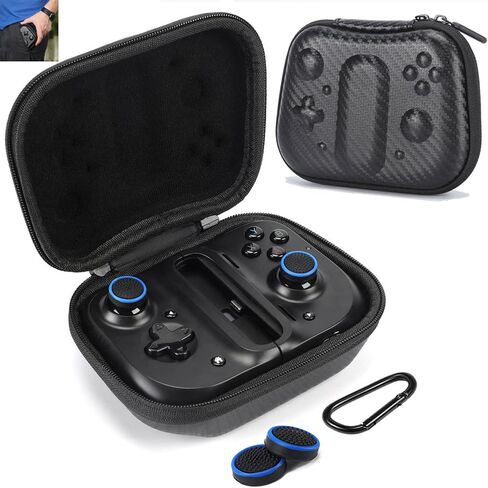 Slim Travel Case for Razer Kishi/Gamevice Updated Mobile Gaming Controller with Thumb Sticks,Hook Black(Two Style) (Stripe-Black) in Kuwait