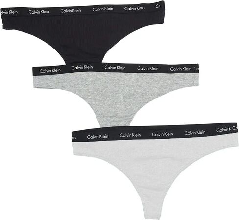 Calvin Klein Women's Ribbed Cotton Thongs 3 Pack in Saudi Arabia