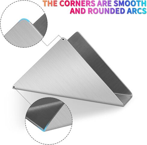 حامل مناديل على شكل مثلث من الفولاذ المقاوم للصدأ 304 # فضي، موزع مناديل مستقل بنمط بسيط in Kuwait