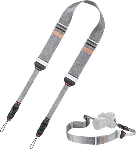 K&F CONCEPT 45mm Camera Neck Strap Silver in Saudi Arabia