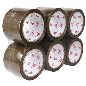 BOMEI PACK 3" Wide Brown Packing Tape 12 Rolls, Total 660Y - 3 inch x 55 Yards, 2.4 mil Thick, Heavy Duty 3 Inch Wide Packaging Tape for Shipping, Mailing, Moving & Storage in Saudi Arabia