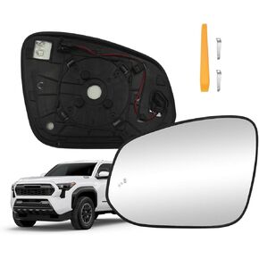 Left Driver Side Heated Mirror Glass Compatible with Toyota RAV4 2013-2018，Tacoma 2016-2023，4Runner 2014-2024 with Blind Spot Detection 8796142E20, 879610R280, 8796142D30, 8796135B90, 8790704021 in Saudi Arabia
