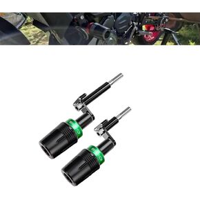 CNC مع مزلقات إطار الدراجة النارية POM للحماية من السقوط (أخضر) متوافقة مع Ninja 500 500SE 2025 Z500 2024 Ninja 400 Ninja400 Z400 Z 400 2018-2024 2025 (أخضر) in Kuwait