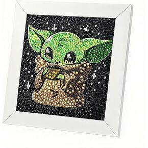 AllWenTo 5D Diamond Art Kit for Teens Adults Beginners,Full Drill Crystal Rhinestone Diamond Dots Craft for Home Wall Decor (Green Ears & Stars) in Saudi Arabia