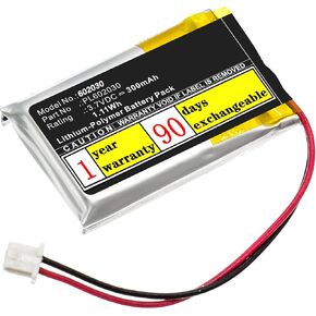 Universal Power Kit: 602030 3.7V LiPo Battery 300mAh High-Temperature Resistant Battery with JST PH2.0 Connector for RC Cars, Bluetooth Devices & Home Electronics - Seamless Upgrade in Saudi Arabia