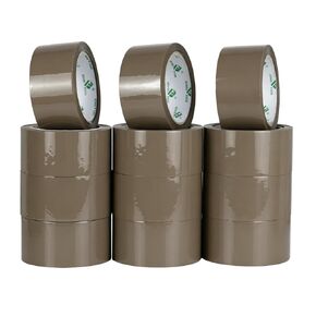 BOMEI PACK Brown Packing Tape 12Refills 2.4Mil x 2 Inch x 55 Yard, Heavy Duty Pakaging Tape with 1 Dispenser for Sealing, Shipping, Moving and Storage in Saudi Arabia