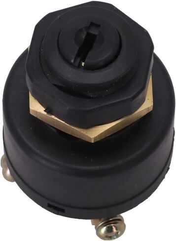 Marine Ignition, 6-Terminal Marine Ignition Switch with Push-to-Choke Inboard Outboard, Compatible with Johnson, 2 Keys Included, Black in Saudi Arabia