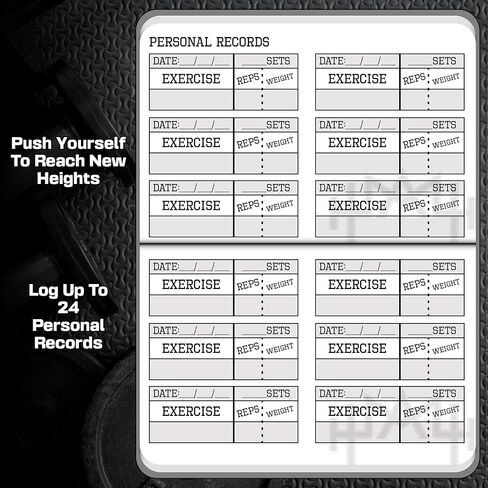 – A6 Pocket Fitness Journal – Set 15 Goals, Track 93 Workouts, Measure Progress & Log 24 Personal Records – Sweatproof Design, Daily Planner & Exercise Log Book For Men & Women - Black in Saudi Arabia