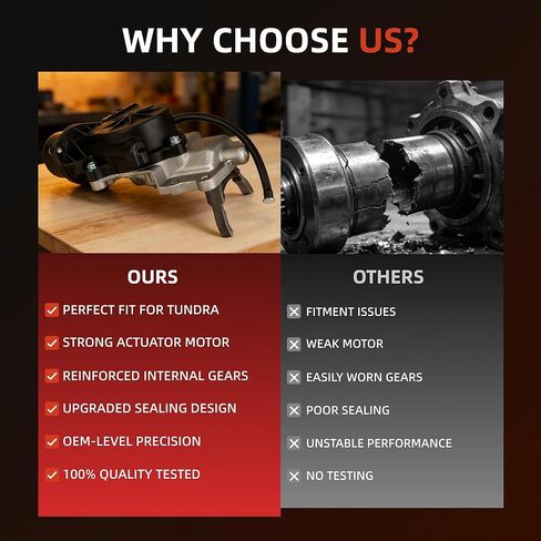 مجموعة المحرك التفاضلي الأمامي متوافقة مع Toyota Tundra 2007-2021 & Sequoia 2008-2022 4WD، استبدال المحرك التفاضلي للمحور الأمامي لـ 41400-34020، 4140034020، 600-420، SAT-011 in Kuwait