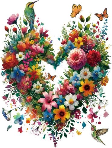 Rainbow Daisy with Water Drops Diamond Painting Kits for Adults, Colorful Macro Flowers Dewdrop 5D Full Round Drill DIY Diamond Art Kits for Beginners, Gem Art and Crafts Home Wall Decor 12x16 Inch in Saudi Arabia