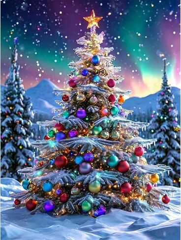 Lophomie Diamond Art Kits for Adults, 5D DIY Christmas Diamond Painting for Adults Beginners, Diamond Dots Kits Gem Arts Crafts for Home Wall Decor 12x16 Inch(Christmas Tree) in Saudi Arabia
