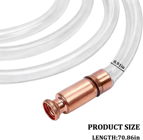 Car Gas Siphone Hose Pump, 5.9FT Vehicle Fuel Gasoline Water Transfer Shaker Siphon, Safety Self-Priming Multi-Purpose Auto Fuel Trasnfer Hose Tube, Universal for Vehicles in Saudi Arabia