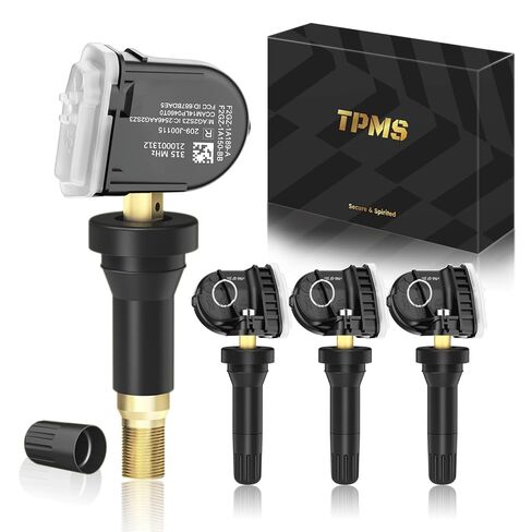 مستشعر TPMS 315 ميجا هرتز مبرمج مسبقًا، مستشعر ضغط الإطارات يناسب فورد إسكيب 2020-2024 | رينجر 2019-2021 |E-350/450 2020-2023/➥لينكولن MKX 2015-2024|MKC 2017-2020/OE#F2GZ1A189A(4 قطعة/المجموعة) in Kuwait