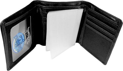 NCAA Siskiyou Sports Mens Alabama Crimson Tide Embossed Leather Tri-fold Wallet One Size Black in Kuwait