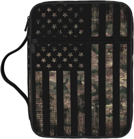 Camo Camouflage Hunting Deer Bible Cover Case Carrying Book Protector Case Bible Study Supplies Accessories Holder Case Christian Gift for Women Men in Saudi Arabia
