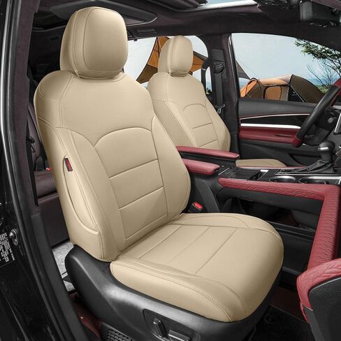 أغطية مقاعد Coverdream Sienna تناسب 2021-2026 Toyota Sienna LE/XLE (8 ركاب)، مقعد الصف الثاني مع مقعد متوسط ​​قابل للإزالة، واقي مقعد السيارة من الجلد المقاوم للماء (مجموعة كاملة، أسود/رمادي) in Kuwait