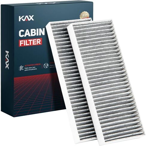 KAX Cabin Air Filter, CF10553 Replacement for Frontier 2015-2019, Pathfinder 2005-2012, Xterra 2005-2015, w/Activated Carbon Passenger Compartment Air Filter, Pack of 2 in Saudi Arabia