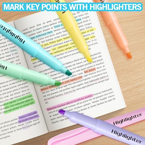 YEGEER Highlighters Bulk, Chisel Tip Dry-Quickly Highlighter Markers, 150 Count-6 Assorted Colors Highlighters Bulk Pack for Adult Kids, Office Classroom Must Have, School Supplies for Teachers in Saudi Arabia