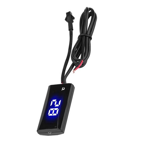 Dioche 12V Digital Temp Motorcycle Digital Thermometer with Blue Backlight - 0-120°C Temperature Meter - Universal Fit for 12V Motorcycles, Scooters & Racing Bikes, Design in Saudi Arabia