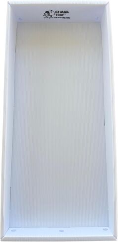 EZ Mail Tray™ - إدراج وموسع لعلبة البريد - درج صندوق البريد المنزلق لسهولة الاسترجاع - يحافظ على البريد جافًا - 6 مقاسات لملاءمة مخصصة - متين ومقاوم للطقس - صنع في الولايات المتحدة الأمريكية (كبير: 7 بوصة × 18.5 بوصة) in Kuwait