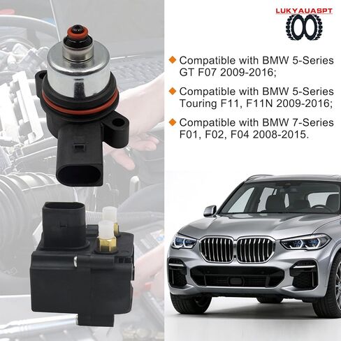صمام الملف اللولبي لضاغط التعليق الهوائي وكتلة الصمام لسيارات BMW F01 F02 F04 F07 F10 F11 535i/535i GT/550i/550i GT/740i/740LD/740Li/750i/750Li/760Li 2010-2016 37206789450 37206868998 in Saudi Arabia