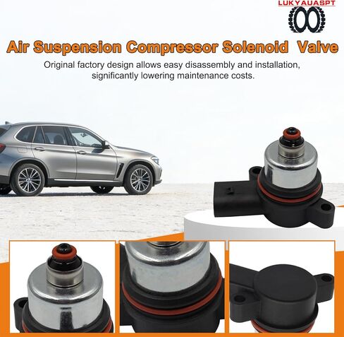 صمام الملف اللولبي لضاغط التعليق الهوائي وكتلة الصمام لسيارات BMW F01 F02 F04 F07 F10 F11 535i/535i GT/550i/550i GT/740i/740LD/740Li/750i/750Li/760Li 2010-2016 37206789450 37206868998 in Saudi Arabia