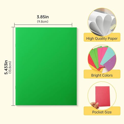 Blank Books 3.85 x 5.43 Inches - 12 Pack – 6 Colors Mini Notebooks with 6 Sheets/12 Pages – Small Unlined Journals for Kids Writing, Drawing, Sketching, Arts & Crafts in Saudi Arabia
