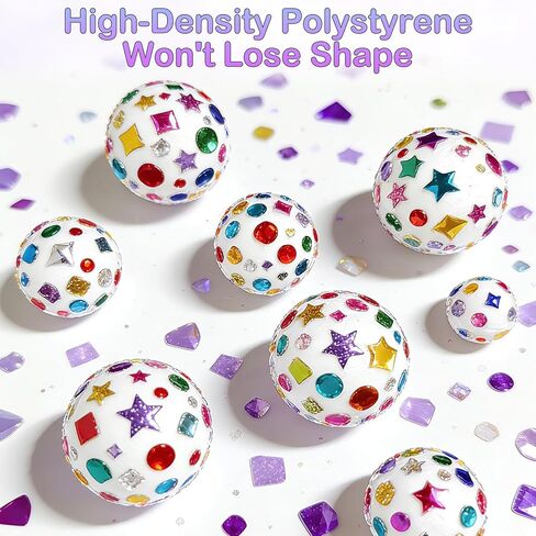 Styrofoam Balls 30 Pack Craft Foam Balls,3 Sizes Smooth Foam Balls for Crafts,Small White Polystyrene Craft Balls for DIY Art Projects,Christmas Ornaments,Wedding Decorations with Transparent Box in Kuwait