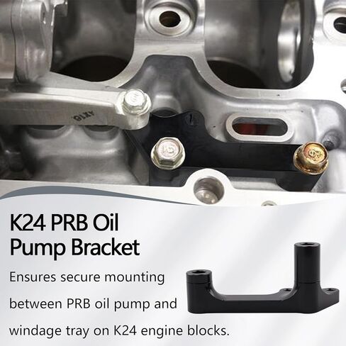 Oil Pump Windage Tray Bracket Compatible with Honda K24Z 9th Gen Civic Si TSX PRB Oil Pump Conversion CNC Machined Aluminum Bracket in Saudi Arabia