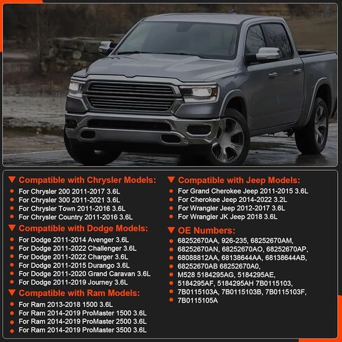 مضخة زيت المحرك لسيارة دودج تشارجر تشالنجر 3.6L، لكرايسلر 300 200 3.6L، لسيارة جيب جراند شيروكي رانجلر 3.6L - يستبدل #68252670AA، 926-235، M528 in Kuwait