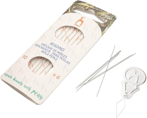 Set of 3 Packs -18 Needles Total - Pony Beading Needles Size 10, 11 & 12 - One Pack Per Size in Saudi Arabia