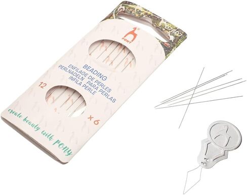 Set of 3 Packs -18 Needles Total - Pony Beading Needles Size 10, 11 & 12 - One Pack Per Size in Saudi Arabia