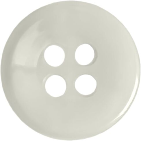 White Dress Shirt Buttons 12 Pack, 12mm, 0.475 in., 19L Style 25, American Made Military Grade for Law Enforcement and Most Service Branches Army Navy Marines Air Force Pilot AG415, Pearlescent-Poly in Saudi Arabia