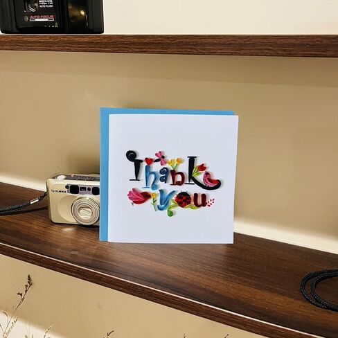 Quilling Cards, Thank You Card, Grateful Thankful Card Flower for Him, Her, Friend, Boss, Mom, Dad with Thank you design (Letter Thank You) in Saudi Arabia