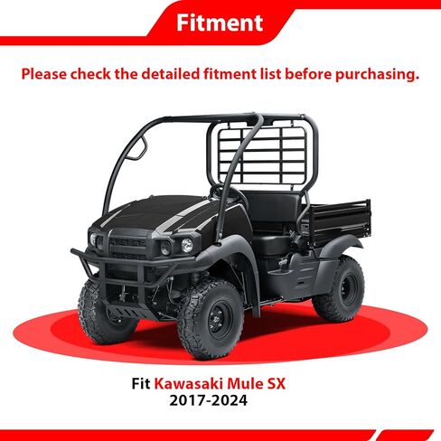 طقم ونش كهربائي 4500 رطل من WeiSen مع حامل ونش ومفتاح هزاز متوافق مع Kawasaki Mule SX 2017-2026، مع خطاف صناعي من Hawse Fairlead وسدادة خط in Kuwait