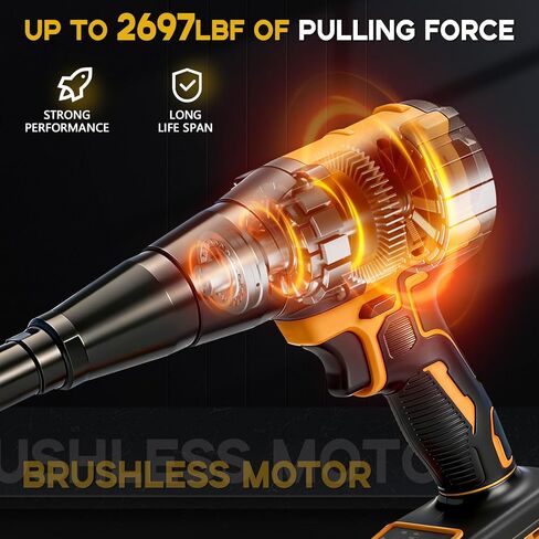 Cordless Rivet Gun Compatible with Dewalt 18V Battery, 12000N Pulling Force, Brushless Pop Rivet Gun for Aluminum and Steel Rivets 1/8", 5/32", 3/16",for Heavy-Duty Riveting, Metal(no Battery) in Saudi Arabia