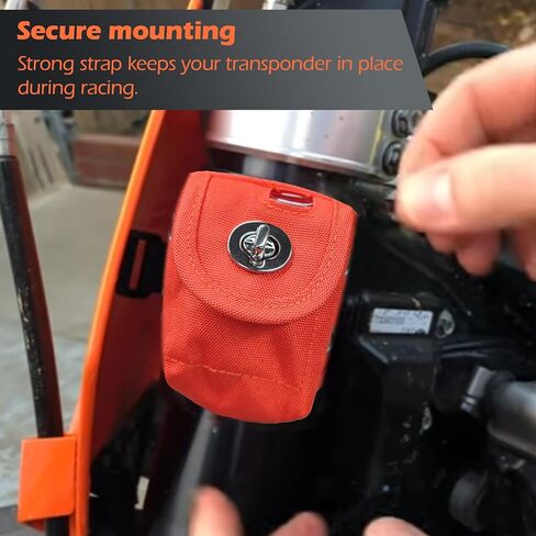 Transponder Mounting Pouch for Race Car and Kart, Universal Timing Device Mount Bag for Racing (Durable Nylon) in Saudi Arabia